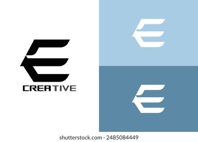 Creative Business Modern Initial Letter E Logo design template
