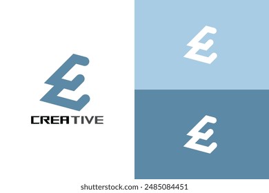 Creativo Negocio Moderno Letra Inicial E Logo diseño Plantilla
