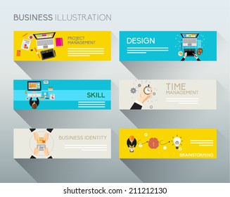 Creative Business and Office Banner Conceptual Vector Design