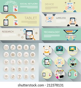 Creative Business and Office Banner Vector Design Illustration