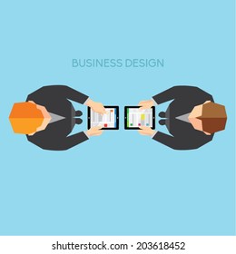 Creative Business and Office Conceptual Vector Design