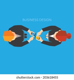 Creative Business and Office Conceptual Vector Design