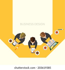 Creative Business and Office Conceptual Vector Design