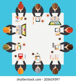 Creative Business and Office Conceptual Vector Design