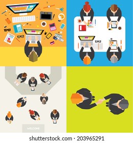 Creative Business and Office Conceptual Vector Design