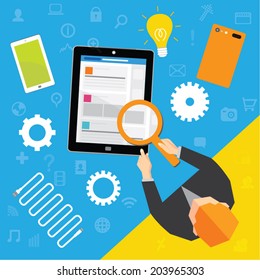 Creative Business and Office Conceptual Vector Design