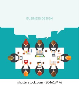 Creative Business and Office Conceptual Vector Design