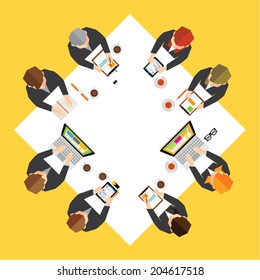 Creative Business and Office Conceptual Vector Design