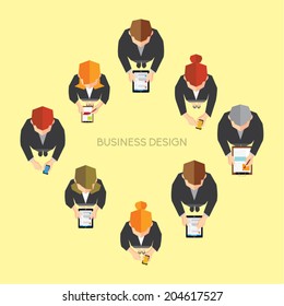 Creative Business and Office Conceptual Vector Design