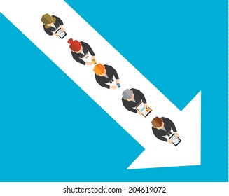 Creative Business and Office Conceptual Vector Design