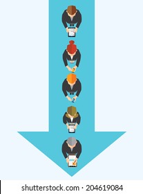 Creative Business and Office Conceptual Vector Design