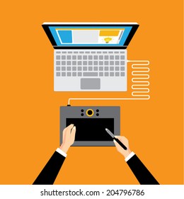 Creative Business and Office Conceptual Vector Design