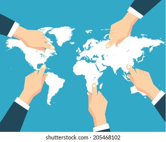 Creative Business and Office Conceptual Vector Design 