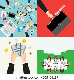Creative Business and Office Conceptual Vector Design 