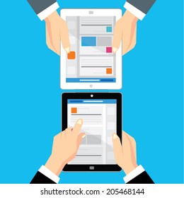 Creative Business and Office Conceptual Vector Design 