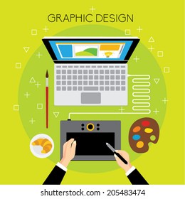 Creative Business and Office Conceptual Vector Design