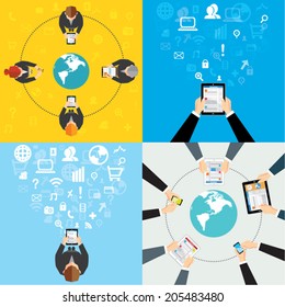 Creative Business and Office Conceptual Vector Design