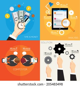 Creative Business and Office Conceptual Vector Design