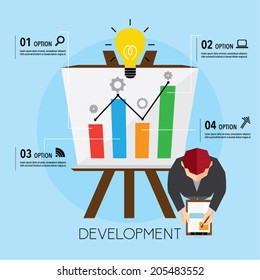 Creative Business and Office Conceptual Vector Design