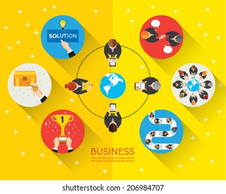 Creative Business and Office Conceptual Vector Design
