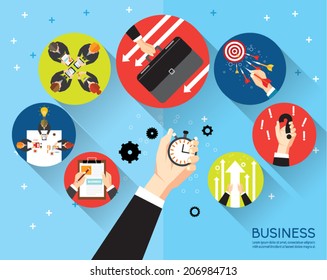 Creative Business and Office Conceptual Vector Design