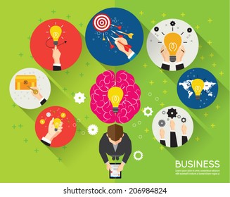 Creative Business and Office Conceptual Vector Design