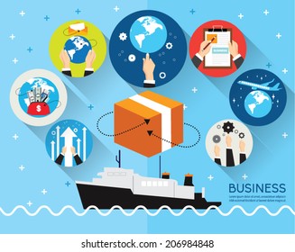 Creative Business and Office Conceptual Vector Design