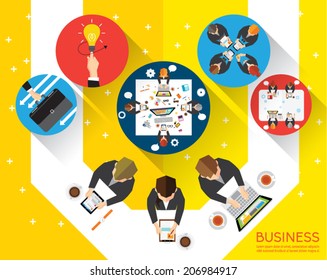 Creative Business and Office Conceptual Vector Design