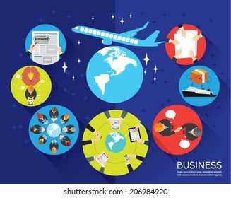 Creative Business and Office Conceptual Vector Design