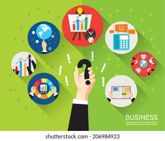 Creative Business and Office Conceptual Vector Design