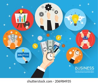 Creative Business and Office Conceptual Vector Design