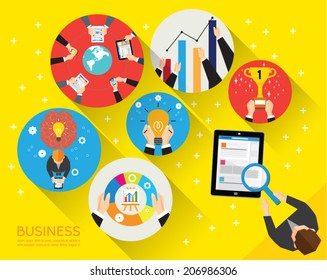 Creative Business and Office Conceptual Vector Design