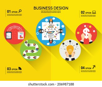Creative Business and Office Conceptual Vector Design