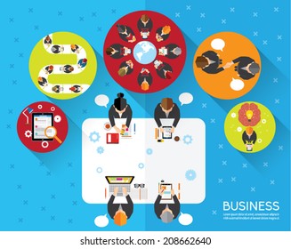 Creative Business and Office Conceptual Vector Design