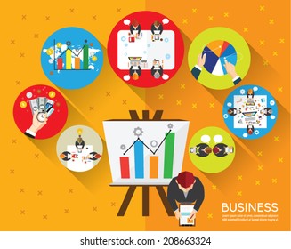 Creative Business and Office Conceptual Vector Design