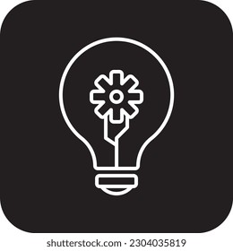Creative Business and office icon with black filled line style. idea, innovation, concept, project, drawing, management, media. Vector illustration