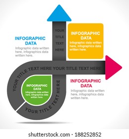 creative business planning info-graphics design concept vector