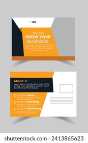 diseño creativo de tarjetas postales de negocios y diseño mínimo diseño profesional profesional de portador premium