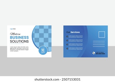 Creative business post card design