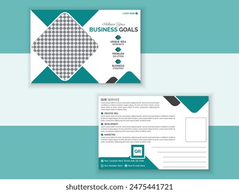 Creative Business Postcard Design Template for Professionals, Modern and Elegant Postcard Design.