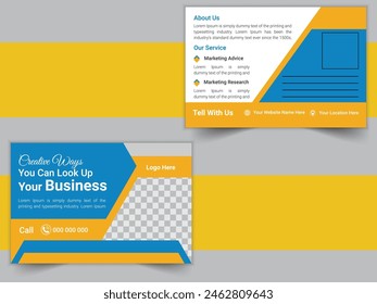 Creative Business Postcard Double Sided Design Template