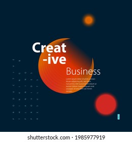 Creative business poster template with 3D shapes modern concept. minimal banner. ideal for social media, web, header, page, cover, billboard, brochure.