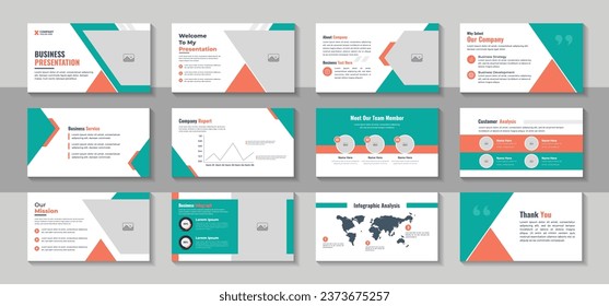 Creative business PowerPoint presentation slides template design. Use for modern keynote presentation background, brochure design, website slider, landing page, annual report, company profile design