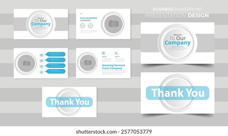 Creative business PowerPoint presentation slides template design. Presentation templates, corporate. Elements of infographics for presentation templates. Annual report, book cover, brochure design.