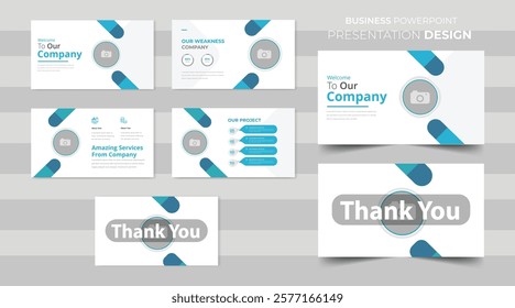 Creative business PowerPoint presentation slides template design. Presentation templates, corporate. Elements of infographics for presentation templates. Annual report, book cover, brochure design.