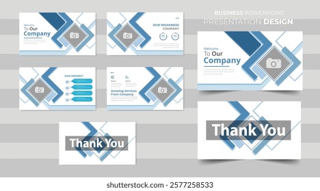 Creative business PowerPoint presentation slides template design. Presentation templates, corporate. Elements of infographics for presentation templates. Annual report, book cover, brochure design.