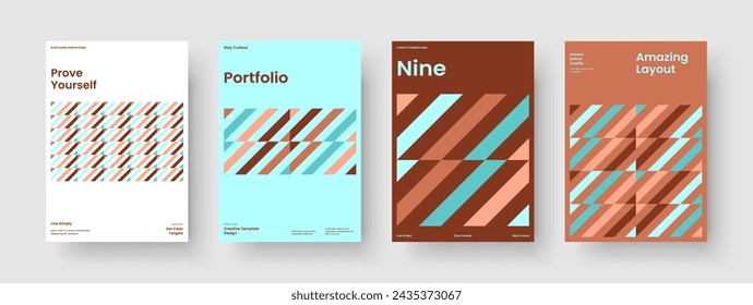Diseño de presentación de negocios creativos. Diseño de informe abstracto. Plantilla de póster moderna. Folleto. Volante. Pancarta. Portada del libro. Antecedentes. Cartera. Cuaderno. Publicidad. Catálogo. Boletín