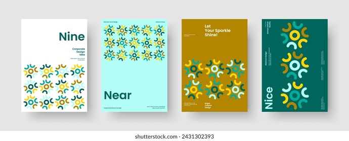 Diseño de presentación de negocios creativos. Plantilla de folleto geométrico. Diseño de póster abstracto. Folleto. Pancarta. Portada del libro. Antecedentes. Informe. Diario. Revista. Identidad de marca. Folleto. Boletín