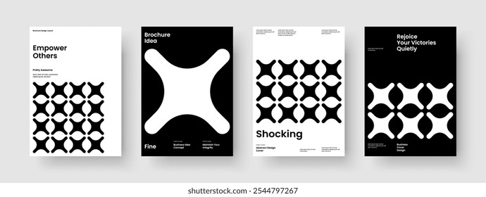 Design kreativer Geschäftspräsentationen. Geometrisches Flyer-Layout. Isolierte Postervorlage. Broschüre. Hintergrund. Bericht. Banner. Buchumschlag. Newsletter. Katalog. Packungsbeilage. Handzettel Broschüre