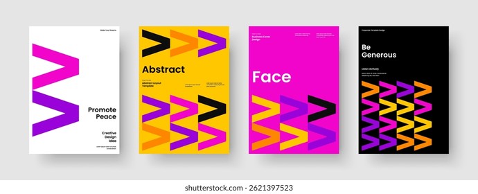 Design criativo de apresentação de negócios. Disposição Do Folheto Geométrico. Modelo de banner isolado. Relatório. Histórico. Cartaz. Capa de Livro. Panfleto. Carteira. Revista. Folheto informativo. Catálogo. Panfleto